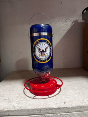 Navy Hummingbird Feeder
